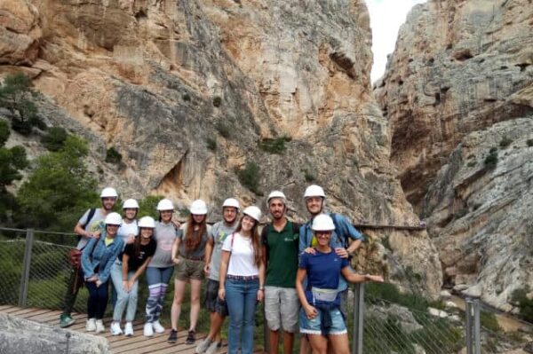 Grupo de la Excursión al Caminito del Rey - FLAMENCO ONLINE